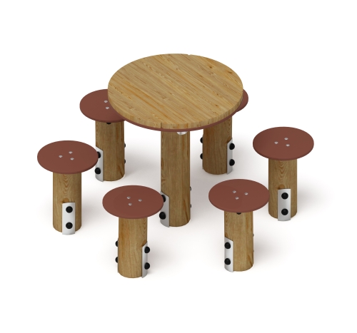 Столик взрослый (лиственница орех) МФ 32.01.05-Л.И1.02 фото 2