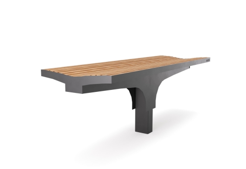 Скамейка уличная "Урбан" без спинки фото 4