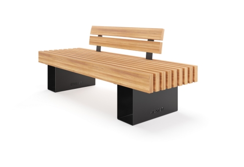 Скамья уличная «Монро» со спинкой