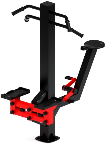 Степ+Вело (красный) - Уличный тренажер - СТ 018-11.И1 фото 5