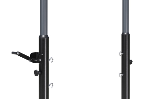 Волейбольные стойки телескопические (со стаканами, без сетки) фото 3