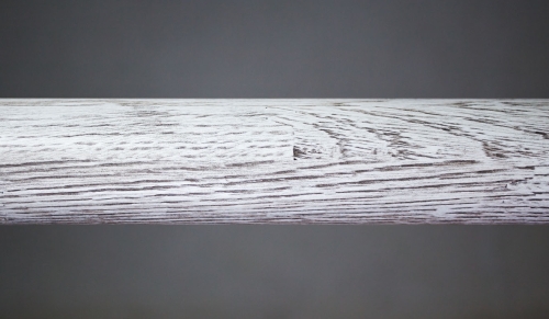 Окрашенный поручень (дуб) - белый + черная патина (L=2 метра)