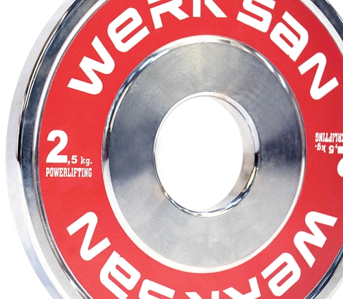 Диск стальной для пауэрлифтинга 2,5 кг WERK SAN фото 2