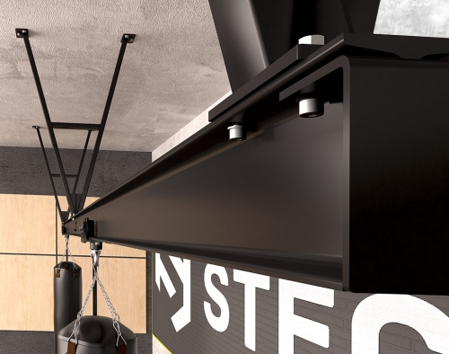 Комплект монорельса для подвесных снарядов (L=5,94 метров) с кронштейнами H=1200 мм фото 4