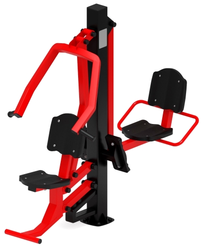 Жим ногами + жим от груди (красный) - Уличный тренажер - СТ 037-11 фото 5