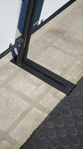 Основание барьера мобильного ограждения для зрителей (1 шт) фото 3