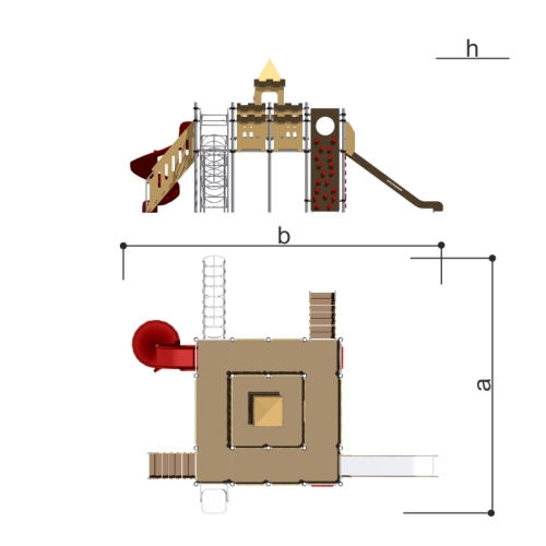 Romana Игровой комплекс "Крепость-мини" Романа 101.99.00