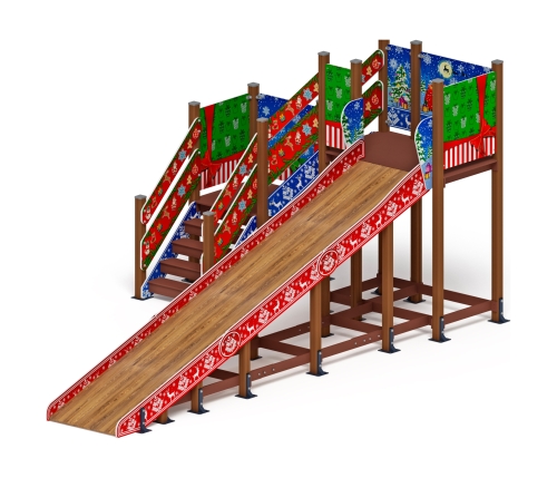 Горка Зима (новый год) (под анкера) - ИО 49.01.02-01.И1 - Н=2000 фото 5