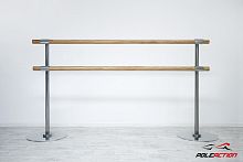 2-х уровневый мобильный (переносной) хореографический станок «Элегант» (нерж. сталь)