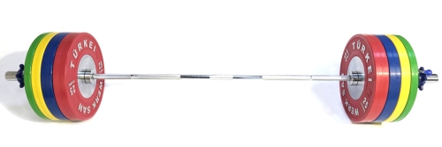 Штанга тренировочная 185 кг (комплект) WERK SAN (сертификат IWF) фото 2