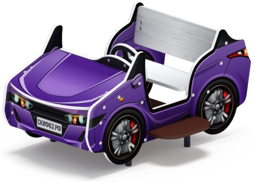 Кабриолет (фиолетовый) - Беседка машинка средняя - МФ 10.03.02-03.И1 фото 6