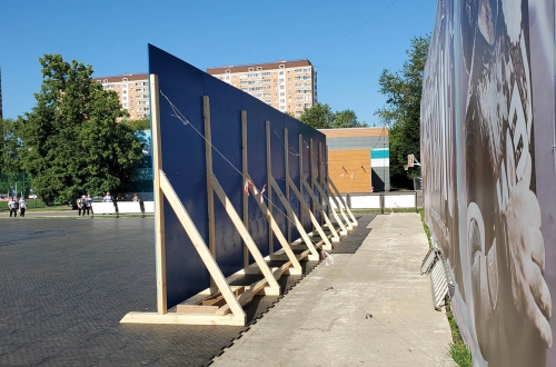 Стена со стендами для метания ножей, L=12,2 метра (8 стендов) фото 3