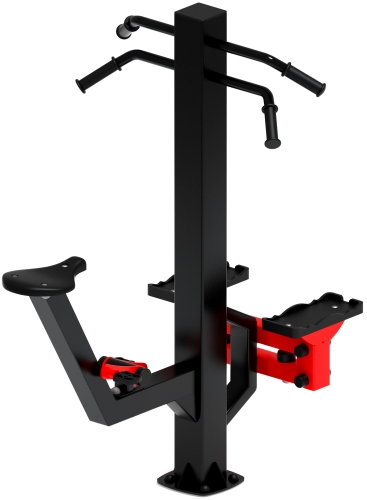 Степ+Вело (красный) - Уличный тренажер - СТ 018-11.И1 фото 2