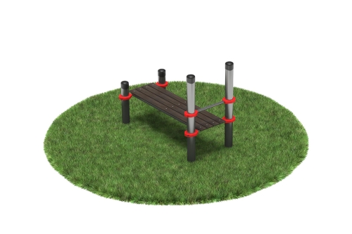 Нержавеющая воркаут лавочка для пресса фото 2