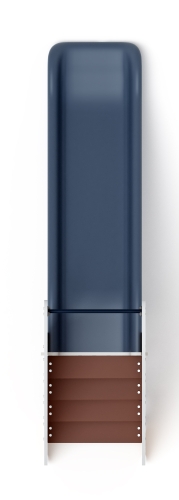 Горка пластиковая - ИО 42.01.05-05 - (серый скат) (Картонное королевство)H=900 фото 4