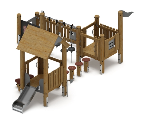 Игровой комплекс (лиственница орех) ДИК 1.24.04-Л.И1.02 фото 3 Игровой комплекс (лиственница орех) ДИК 1.24.04-Л.И1.02 фото 3