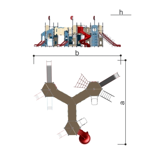 Romana Уличный игровой комплекс для детей Romana 101.105.00 фото 5