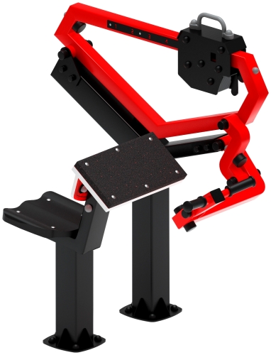 Бицепс сидя (красный) - Уличный тренажер - СТ 034-11.И1 фото 5