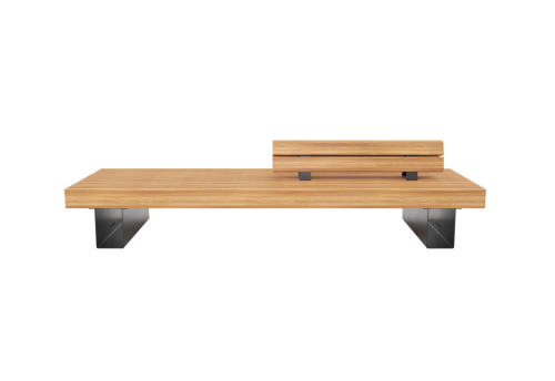 Скамья уличная «Монро» широкая со спинкой, L=3000 мм (спинка 1200 мм) фото 3