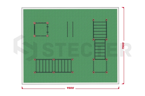 Умная спортивная площадка. Комплект детского воркаута (приказ Минспорта России №107 от 15.02.2022) фото 3