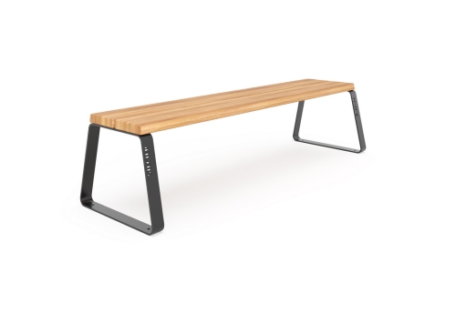 Скамейка уличная «Фиеста без спинки» 2 ламели фото 4