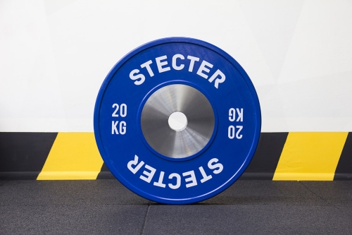 Соревновательный блин для олимпийской штанги 20 кг (синий)