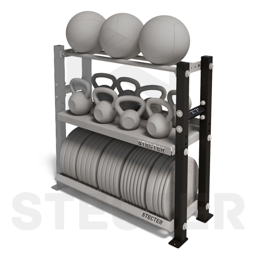 Стеллажная стойка - двойная с перемычкой (к-кт) Н=1160 мм фото 4