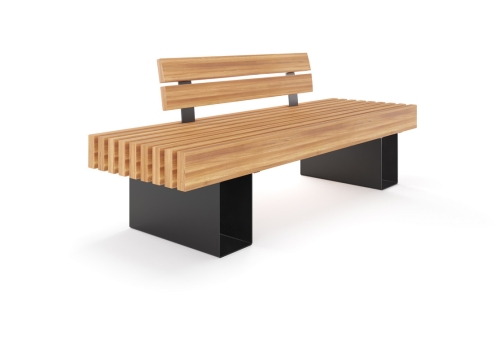 Скамья уличная «Монро» со спинкой фото 2