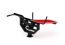 Гиперэкстензия+ лавка пресс (красный) СТ 038-11