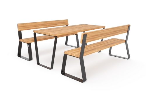 Стол уличный «Фиеста» со спинкой (комплект)