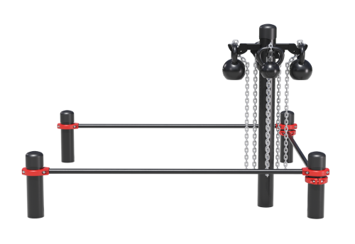 Стойка с гирями (для выполнения испытания (теста) ГТО "Рывок гири 16 кг")с организованной зоной безо фото 2