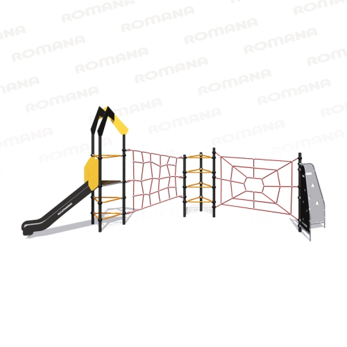 Romana Детский спортивный комплекс с лазом и горкой Серия треугольник Romana 401.31.00