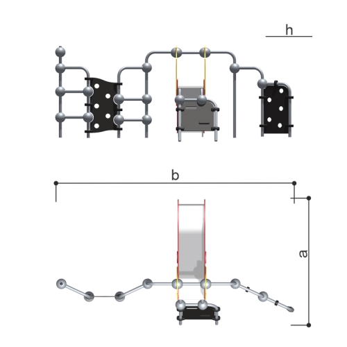 Romana Детский уличный спортивно-игровой комплекс серия "Сфера" Romana 057.08.00 фото 2