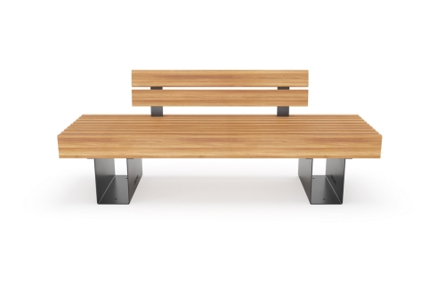 Скамья уличная «Монро» со спинкой фото 3