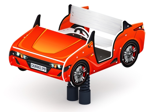 Кабриолет - Качалка на пружине двухместная машинка - ИО 23.03.02-01.И1 фото 6