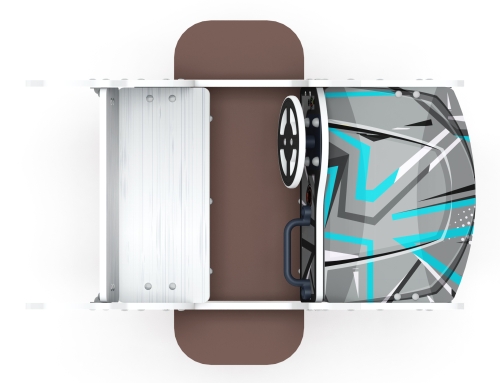 Кабриолет - Качалка на пружине двухместная машинка - ИО 23.03.02-04.И1 фото 4