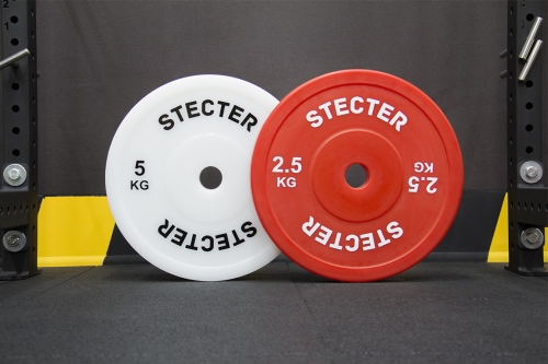 Технический диск для штанги 2,5 кг STECTER (D=450 мм, пластик) фото 5
