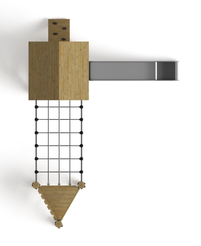 Игровой комплекс (лиственница орех) ДИК 2.24.05-Л.01.И1.02 фото 4