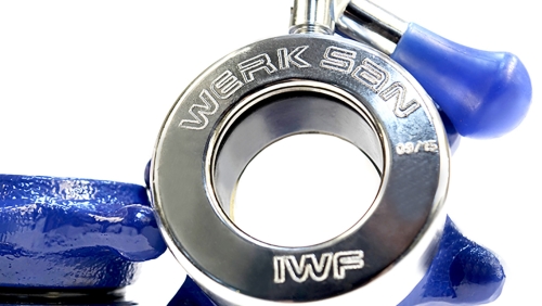 Замки для штанги тренировочные 2,5 кг (пара) WERK SAN (сертификат IWF) фото 2