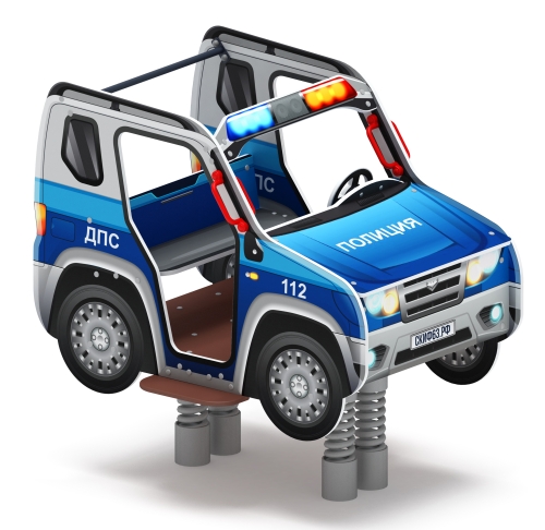 Джип ДПС - Качалка на пружине двухместная машинка - ИО 23.03.05-11