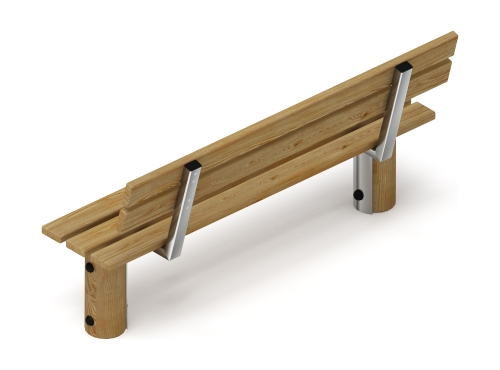 Скамья (лиственница орех) МФ 42.04.02-Л.И1.02 фото 2