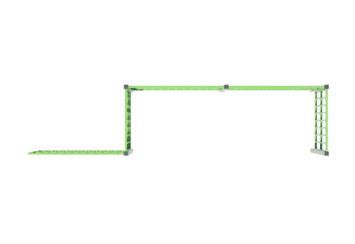 Секция ограждения спортивной площадки "Ниша для ворот" фото 4