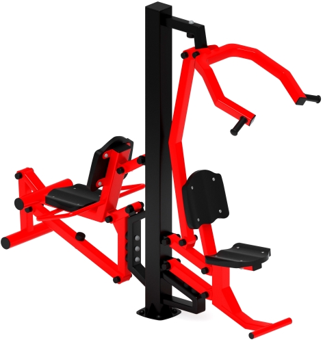 Тяга верхняя+Флекс (красный) - Уличный тренажер - СТ 021-11.И1 фото 3