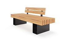 Скамья уличная «Монро» со спинкой