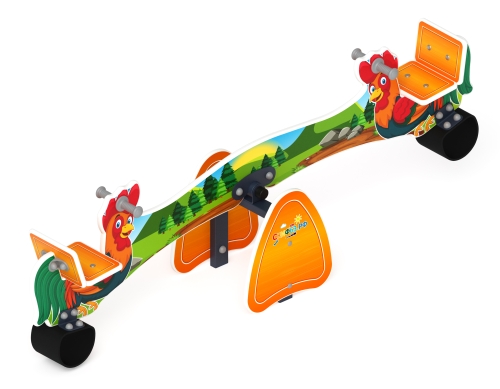 Качалка балансир со спинкой Петушки - ИО 21.Д.01.01 фото 3