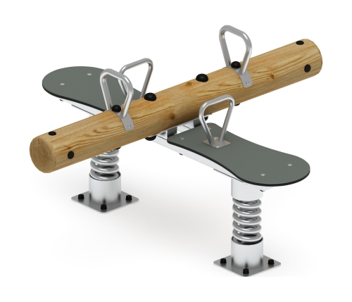 Качалка-балансир на двух пружинах (Лиственница орех) ИО 23.24.01-Л.И1.02 фото 3