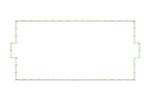 Ограждение универсальной спортивной площадки для баскетбола, футбола, волейбола 32х19 м фото 3