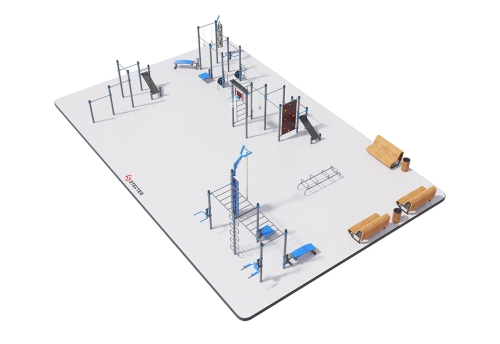 Воркаут площадка №7 - 20х13 метров (260 кв.м.)