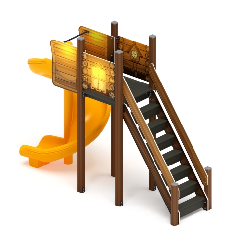 Горка винтовая - ИО 43.01.01-02.И1 - (ЭКО) H=2000 фото 2