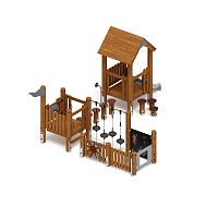 Игровой комплекс (лиственница темный) ДИК 1.24.04-Л.И1.01